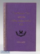 Scarce 1972 Clifton RFC Rugby History Volume: Purple 116pp hardback limited edition No.223, 'One