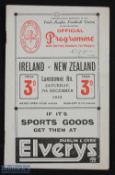 Scarce 1935 Ireland v New Zealand Rugby programme: Great 20pp edition from Lansdowne Road, Dublin