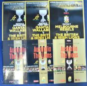 2001 & 2013 British & Irish Lions in Australia Rugby Programmes (6): The large packed glossy