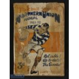 1921/22 Northern Union Rugby Football Annual (1): pocket sized, edited by 'The Tackler', 56 pages;