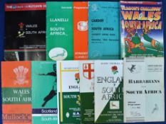 1952-2004 South Africa in the UK Rugby Programmes (10): Barbarians (Cardiff) 1952, England and