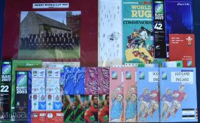 Rugby World Cups Package (20): 1987: S Wales Echo colourful complete sticker album of stars, sides &