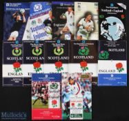 1984-2000 Calcutta Cup Rugby Programmes (12): The Scotland and England clashes of 1984, 1986,
