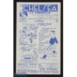 1946-47 Chelsea v Liverpool Football Programme 4th January 1947, in very good condition