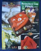 Big Match Rugby Programmes/Tickets (9): 2005 British & I Lions v Argentina (Cardiff, w/tkts for game