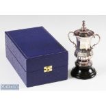 1982 Hallmarked Silver FA Challenge Cup 8 Inch Trophy Cup scale replica of the of the Challenge