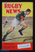 Scarce 1956 NSW v S Africa Rugby Programme: Compact colourful Rugby News edition with press