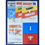 Wales Abroad Rugby Programmes Programmes (5): Some harder-to-find issues here, to inc 1978 Sydney