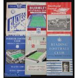 1954/55 Manchester Utd away match programmes v Burnley, Sheffield Utd, Everton, Aston Villa/Aston