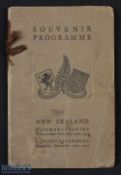 Rare 1924 All Blacks Souvenir of Rugby Visit to Somerset & Glos: Grey, stiff-card-bound with