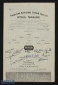 1946/47 Sunderland v Middlesbrough Div. 1 match programme 15 March 1947, 4 pager, has neat pen