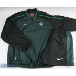 Irish Rugby Official Waterproof Training Top/Shorts: Very large Nike matching pair, dark two-tone