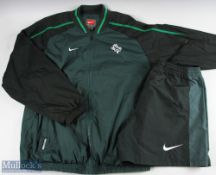 Irish Rugby Official Waterproof Training Top/Shorts: Very large Nike matching pair, dark two-tone