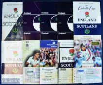 1967-1997 Calcutta Cup Rugby Programmes (10): Matches at Twickenham or Murrayfield from 1967,