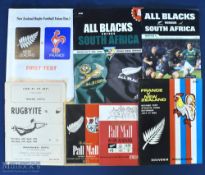Rugby Programmes etc from New Zealand (7): NZ v France at Wellington 1968 & Christchurch 1984; v S