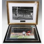 Gordon Banks and Geoff Hurst Signed Prints features 'The Greatest Save' with signature in black in