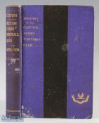 Rare 1909 Clifton RFC Rugby History Volume: Well-known and much-coveted, limited edition blue-and-