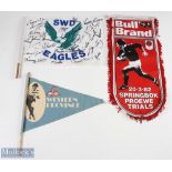 South African Rugby Flags & Pennant (3): Western Province c1970s, Springbok trial 1982 & signed SW
