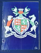 Scarce 1959 British and Irish Lions Rugby Programme: The issue from the Lions' game v Manawatu-