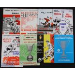 Collection of European Cup Final programmes, all reprints, to include 1962 Benfica v Real Madrid (