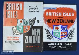 1971 Victorious British & Irish Lions in NZ Test Rugby Programmes (2): The large, packed editions
