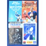 French Home Rugby Programmes (4): From the matches v England 1988, Scotland 1999 & Wales 1983 &