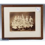 1884-5 Edinburgh University Rugby XV Photograph: Approx 18” x 14”, original frame and cord, sepia