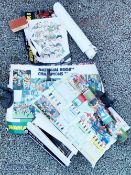 Huge Collection Rugby Posters (Qty): Neatly rolled as one item, dozens of mostly glossy &