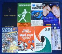 France Homes v Wales etc Rugby Programmes (7): Paris issues v Wales 1967, 1987, 1995 & 2005 (w/tkt);