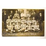 1908/1909 Postcard Fulham St Clements team members, good.