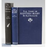 1925/1954 Scottish & New Zealand Rugby Volumes (2): Both hardbacks, RJ Phillips' Story of Scottish