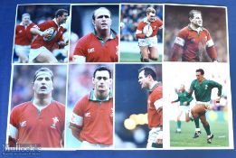 1990s Wales Player Action Colour Photographs (8): A lovely set of eight 10” x 8” press shots,