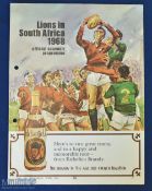 Scarce 1968 British & Irish Lions in SA Rugby Booklet: With colourful cover, penpics, facsimile