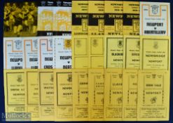 1951-1989 Newport Home Rugby Programmes (39): Mostly from the 1950s/60s, with specials like the