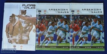 2004-2006 Wales in Argentina Rugby Programmes (3): The joint issue for both tests of the 2004 tour