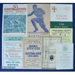 1947-8 Australia in the UK Rugby Programmes (7): First post-war tour, the issues v England, Wales,