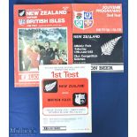 1983 British & Irish Lions in NZ Test Rugby Programmes (3): First, second and fourth tests from