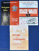 1969 Wales in New Zealand Rugby Programmes (3): The provincial clashes at Otago, Wellington and
