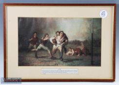 1875 Framed Print GE Hicks 'Rugby': The original hangs at Twickenham, but here is a nicely framed