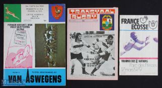 1970s French Rugby Programmes Home & Abroad (3): Two large colourful issues from the French tour