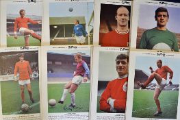 Typhoo Tea Card Collection late 1960s issues including Bobby Charlton, Denis Law, Bobby Moore x 2,