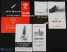 1967 etc NZ All Blacks Tour to UK/France Rugby Programmes (6): From the games v Scotland, South of