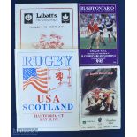 N American Rugby Programme Selection (4): Canada v Scotland & the USA v Scotland, 1991, both large