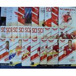 2016-20 Scarlets etc Rugby Programme Collection (27): Many of the Scarlets' thick, glossy home