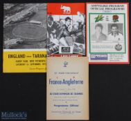 1958 etc England away inc rare France Rugby Programmes (4): 1958 sought-after France v England, neat