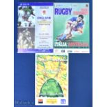 1996/1998 Australia in Europe Rugby Programmes (3): Interesting trio, v Italy at Padua 1996 and v