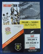 1973 etc England in New Zealand Rugby Programmes (4): Issues v Taranaki, Wellington and the