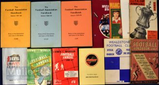 Assorted Selection Year and Handbooks and Annuals with club magazines, statistical yearbooks etc,