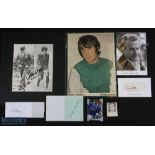 George Best, Greg Farrel signed newspaper pictures plus other Football Signatures, Kaile of Preston,