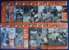 1962/1963 Rugby World Magazines (15): Good clean issues of the world's largest selling, long-lasting